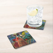 Classic Gothic Gemini Whimsical Butterfly Weibchen Rechteckiger Pappuntersetzer (Vor Ort)