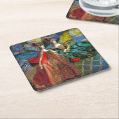 Classic Gothic Gemini Whimsical Butterfly Weibchen Rechteckiger Pappuntersetzer (angewinkelt)