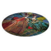 Classic Gothic Gemini Whimsical Butterfly Weibchen Schneidebrett (Ecke)