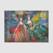 Classic Gothic Gemini Whimsical Butterfly Weibchen Seidenpapier (Vorderseite)