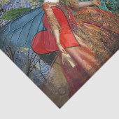 Classic Gothic Gemini Whimsical Butterfly Weibchen Seidenpapier (Ausschnitt)