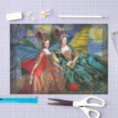 Classic Gothic Gemini Whimsical Butterfly Weibchen Seidenpapier (Handwerk)