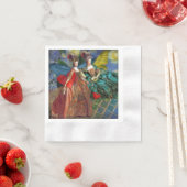 Classic Gothic Gemini Whimsical Butterfly Weibchen Serviette (Beispiel)