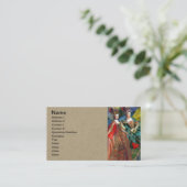 Classic Gothic Gemini Whimsical Butterfly Weibchen Visitenkarte (Stehend Vorderseite)