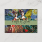 Classic Gothic Gemini Whimsical Butterfly Weibchen Visitenkarte (Vorderseite)