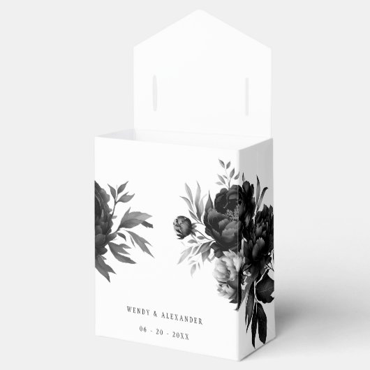 Classic Gothic White Wedding Vielen Dank Geschenkschachtel (Geöffnet)