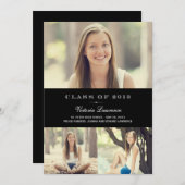 Classic Grad Abschluss Einladung Ankündigung (Vorne/Hinten)