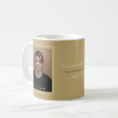 Classic Grad's Monogram 'G' Mortarboard Minimalist Kaffeetasse (Vorderseite Links)