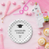 Classic Graduation Cap Personalized Pappteller (Party)