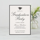 Classic Graduation Invitations  Einladung (Stehend Vorderseite)