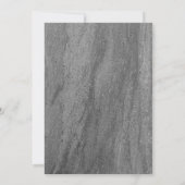Classic Granite Abschluss Einladung - schwarz (Rückseite)