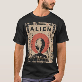 Classic Gray Alien Extraterrestrische Gestaltung T-Shirt
