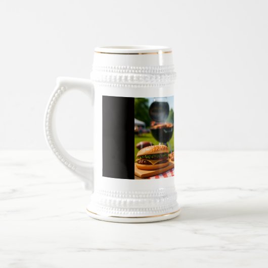 Classic Gray/Blue Stein 22oz Tasse (Links)