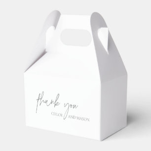 Classic Gray Elegante Wedding Geschenkschachtel