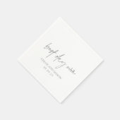 Classic Gray Elegante Wedding Serviette (Ecke)