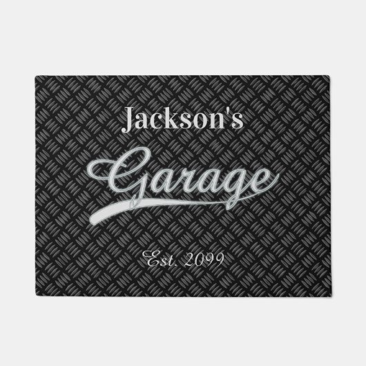 Classic Gray Garage Door mats Doormats Rugs Fußmatte (Vorderseite)
