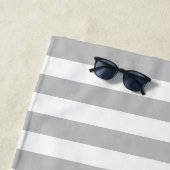 CLASSIC GRAY STRIPED BEACH TOWEL STRANDTUCH (Beispiel)