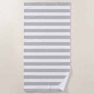 CLASSIC GRAY STRIPED BEACH TOWEL STRANDTUCH