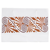 Classic Greek Elegance Neutral Große Geschenktüte (Rückseite)