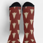 Classic Green and Red Argyle Athletic Performance Socken (Oben)