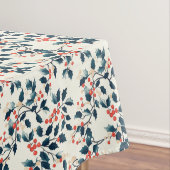 Classic Green and Red Holly and Berries Weihnachte Tischdecke (Beispiel)