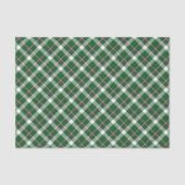 Classic Green Blue White Kariert Karo Muster Seidenpapier (Vorderseite)