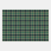 Classic Green Blue Yellow Plaid Pattern Holiday Geschenkpapier Set (Vorderseite 3)