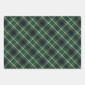 Classic Green Blue Yellow Plaid Pattern Holiday Geschenkpapier Set (Vorderseite 2)