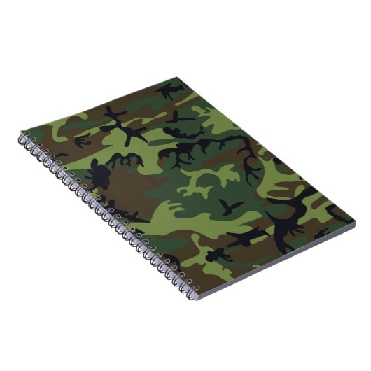 Classic Green Camouflage Pattern Notizblock (Rechte Seite)
