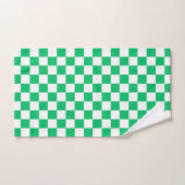 Classic green checkered  badhandtuch set (Handtuch)
