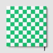 Classic green checkered  gästebuch (Rückseite)
