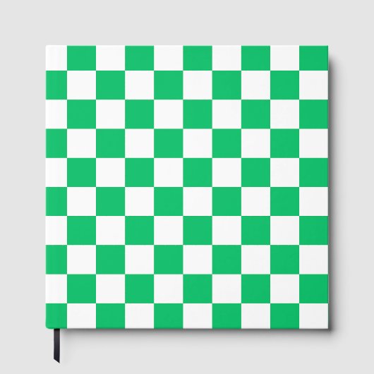 Classic green checkered gästebuch (Vorderseite)