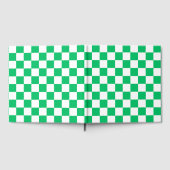 Classic green checkered  gästebuch (Voll)
