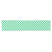 Classic green checkered  kurzer tischläufer (Horizontal)