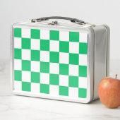 Classic green checkered  metall brotdose (Beispiel)