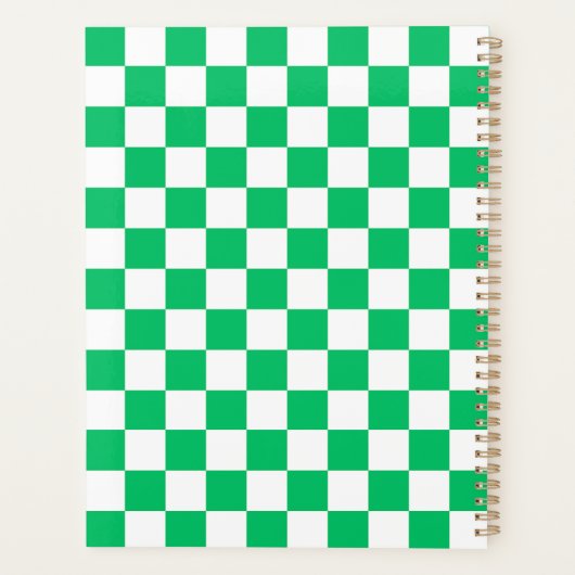 Classic green checkered  planer (Rückseite)