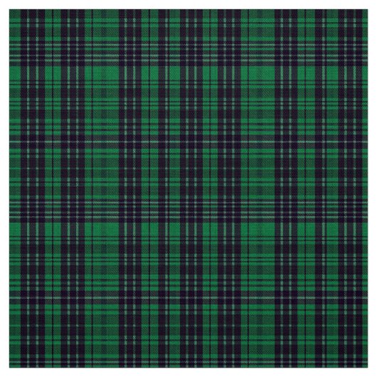 Classic Green Checkered Polyester Poplin Fabric Stoff (Muster)