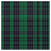 Classic Green Checkered Polyester Poplin Fabric Stoff (Nahaufnahme)