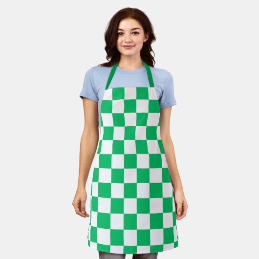 Classic green checkered  schürze (Getragen)