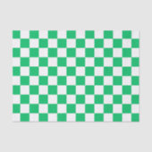 Classic green checkered  seidenpapier (Vorderseite)
