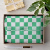 Classic green checkered  seidenpapier (Geschenk)