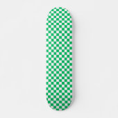 Classic green checkered  skateboard (Vorne)
