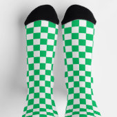 Classic green checkered  socken (Oben)