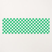 Classic green checkered  yogamatte (Vorderseite (Horizontal))
