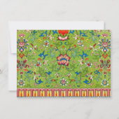 Classic Green Chinoiserie Note Card Mitteilungskarte (Rückseite)