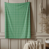 Classic Green Christmas Kariert Throw Blanket Fleecedecke