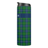 Classic Green Christmas Tartan Kariert Personalisi Thermosbecher (Nach rechts gedreht)