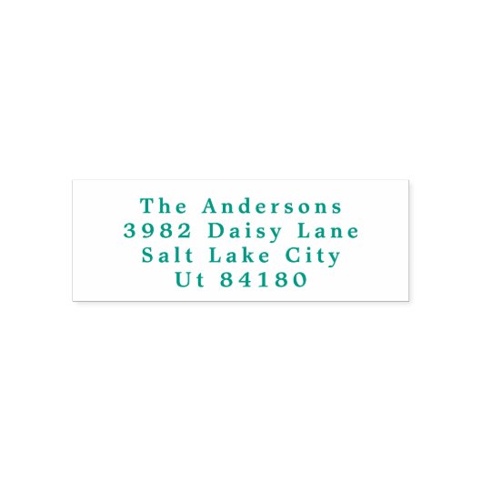 Classic Green Custom Text Christmas Holiday Permastempel (Design)