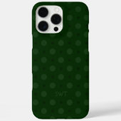 Classic Green Dots Custom Name Initials Case-Mate iPhone Hülle (Rückseite)