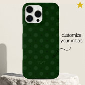 Classic Green Dots Custom Name Initials Case-Mate iPhone Hülle